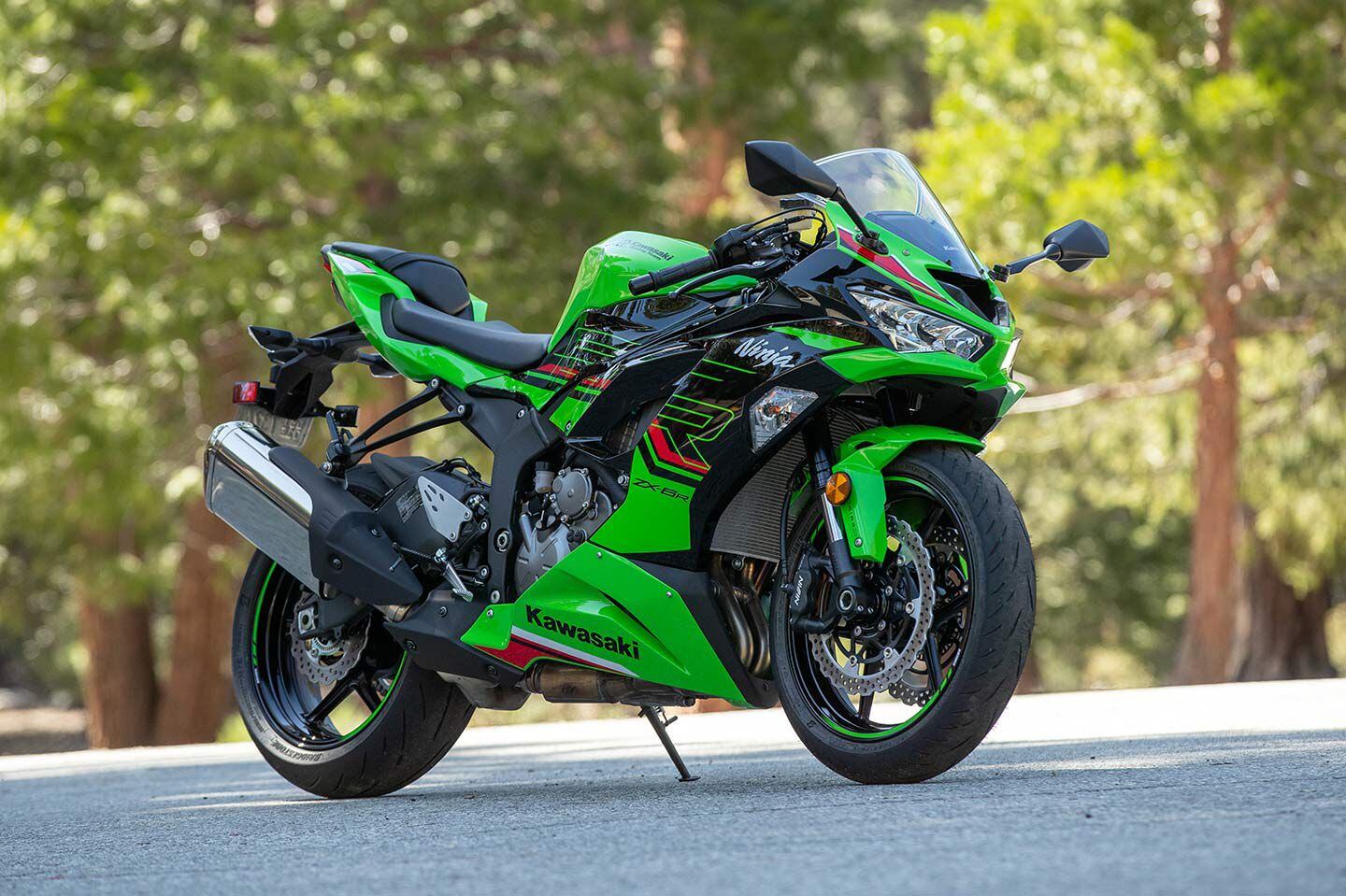 The 2023 ZX-6R’s design dates back to 2019, but still looks plenty sharp. The 2024 model will have an updated look.