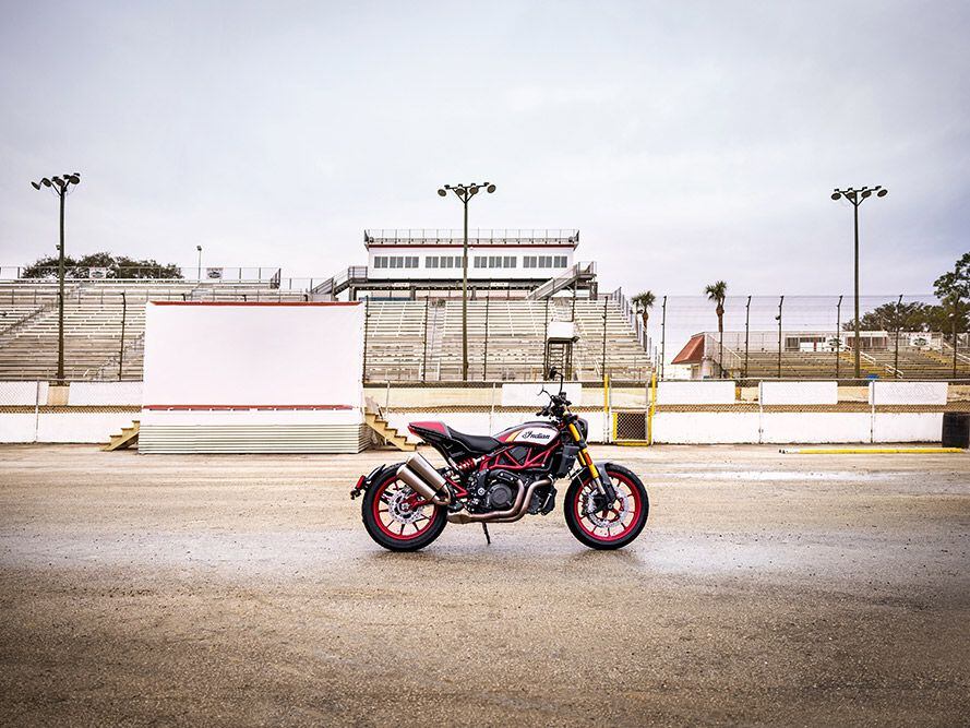 Indian will debut its FTR Championship Edition model today at Florida’s Volusia Half-Mile.