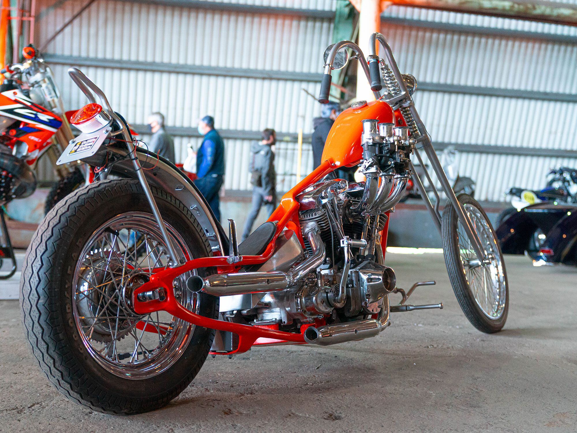 When we think of a recumbent motorcycle, we tend to think of Dan Gurney’s Alligator. But, hey, there’s this too.