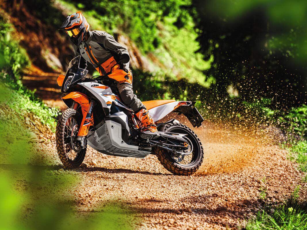 The KTM 890 Adventure R receives some major revisions for 2023, so riders can do more of this.