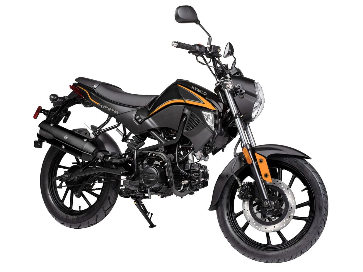 A 33-inch seat height and tall, slim packaging help the Kymco K-Pipe 125 stand out in a class dominated by sporty and/or retro-inspired designs.