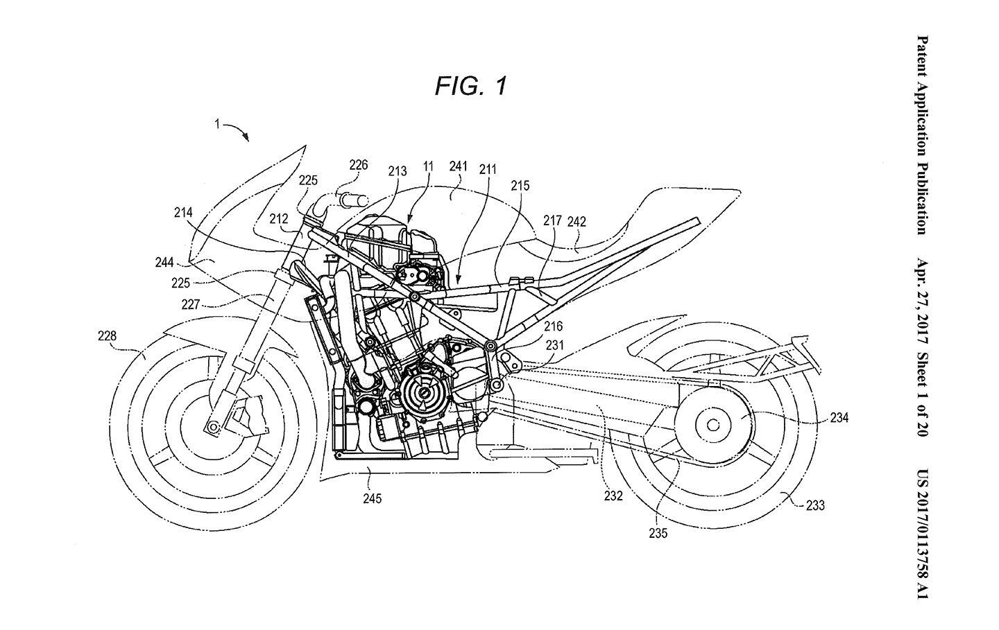 Another patent image shows the proposed turbo engine in the Recursion concept bike.