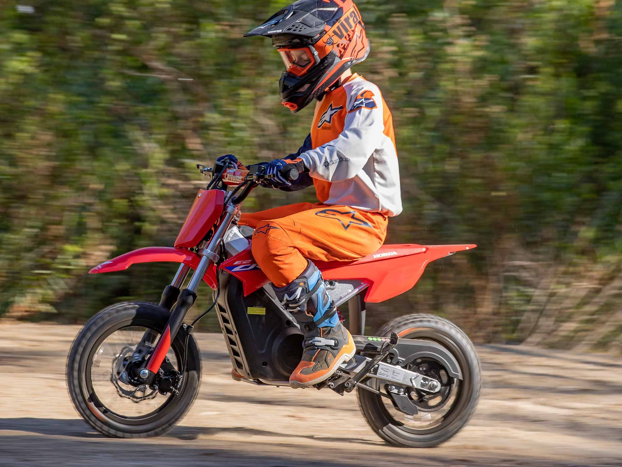 The $2,950 Greenger Honda CRF-E2 is an officially licensed electric dirt bike sold exclusively at US Honda dealers.