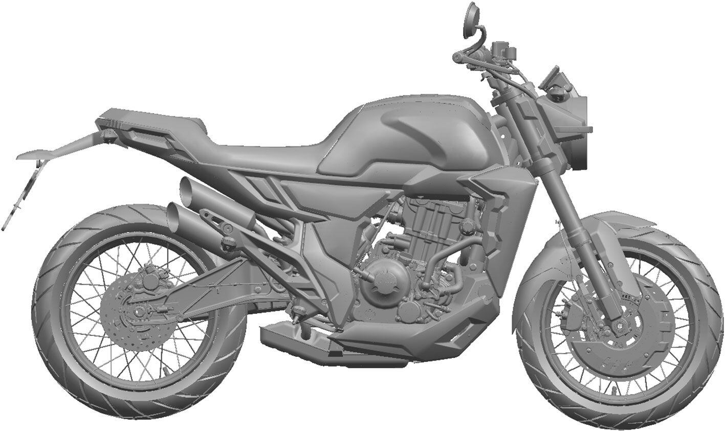 Overall styling can be best described as scrambler-meets-standard, a look influenced by the Svartpilen.
