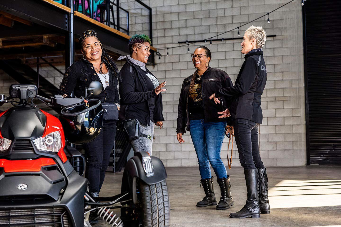 International Female Ride Day is all about celebrating female ridership. “Thanks in large part to WOOD [Can-Am’s Women of On-Road program], Can-Am now sees nearly 35 percent of owners being women, significantly outpacing the industry average of 21 percent,” the Canadian manufacturer said in its press release.