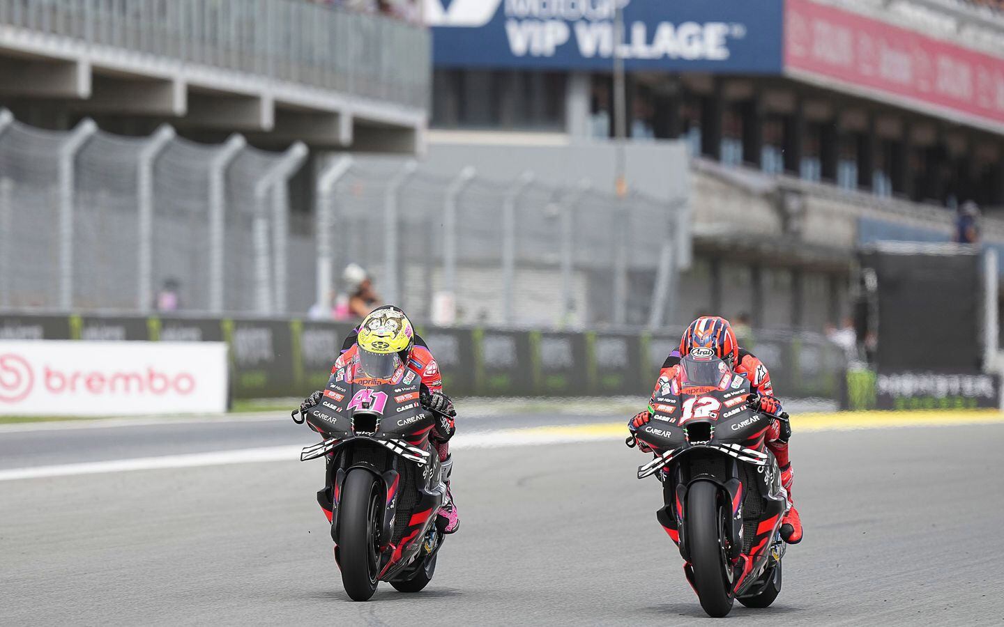 Aprilia’s Massimo Rivola said, “The RS-GP has characteristics that make it very competitive on some tracks.” After this weekend, it’s safe to say Catalunya is certainly one of them.