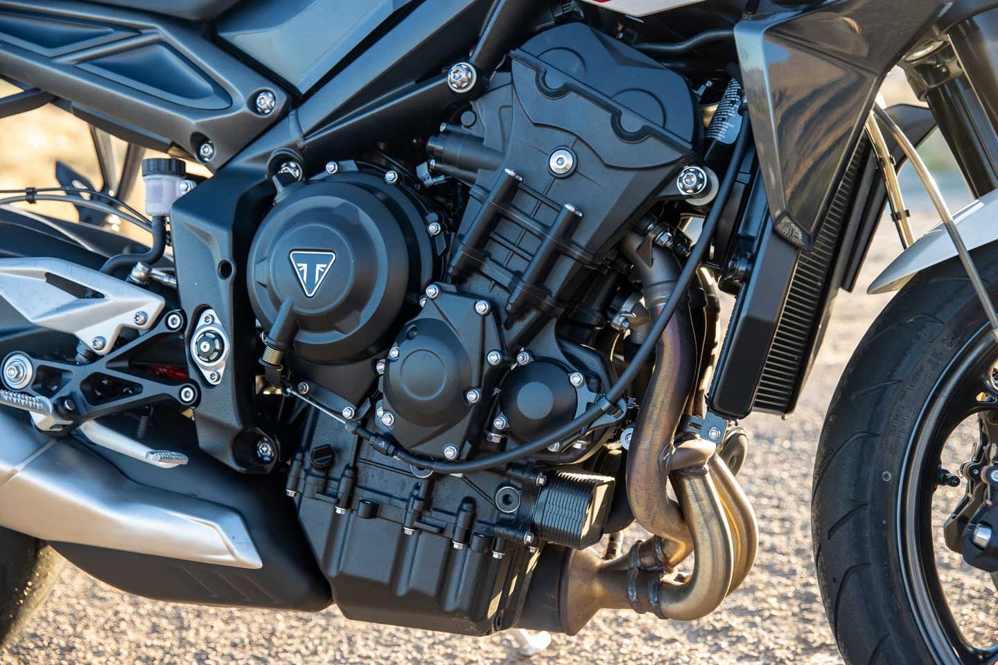 All three engines in the Street Triple lineup are mechanically identical, however, the RS and Moto2 models have ECU changes that bump their peak power by a claimed 10 hp.