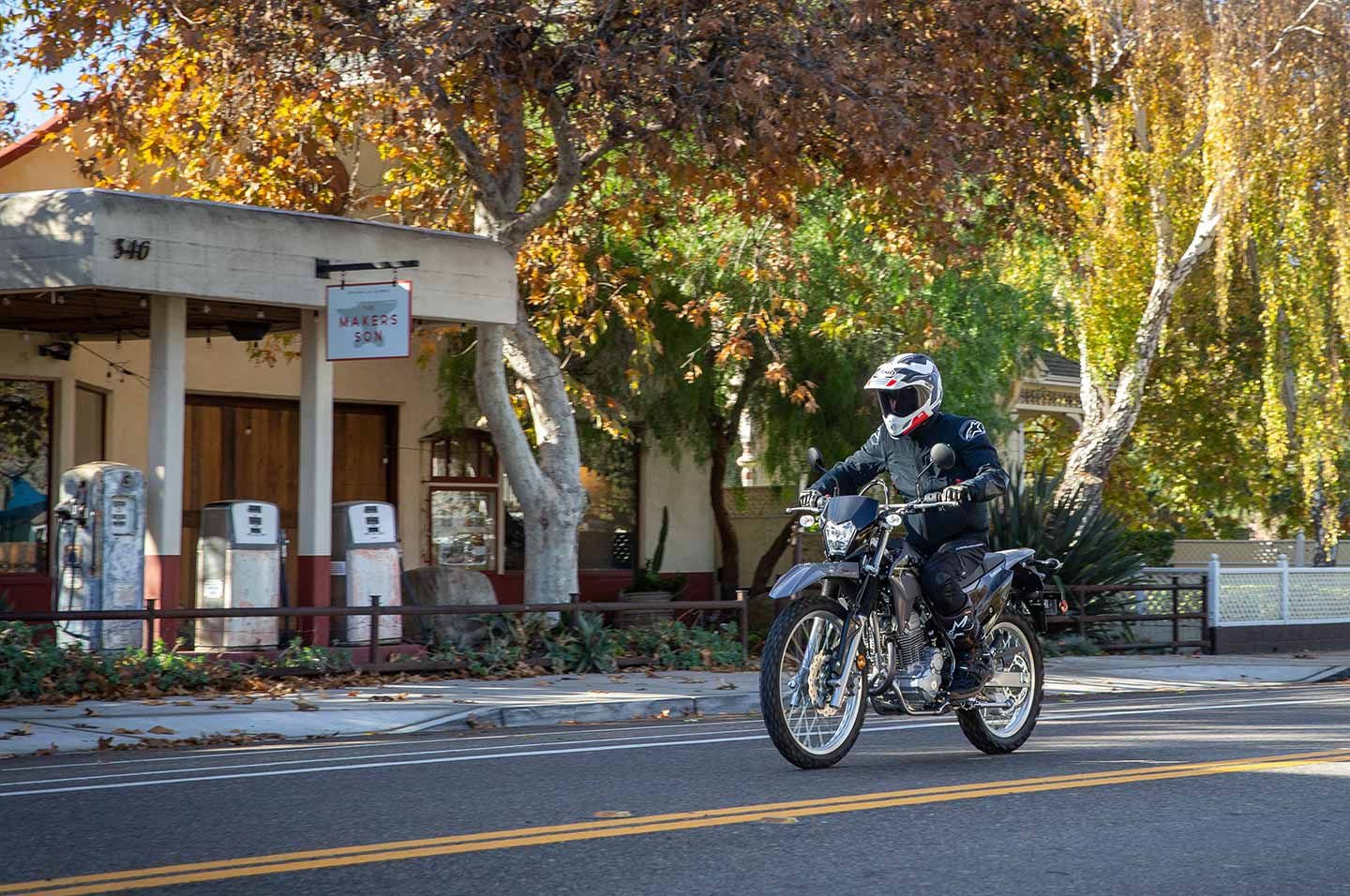A 2-gallon fuel tank provides enough range to complete a modest off-road excursion.