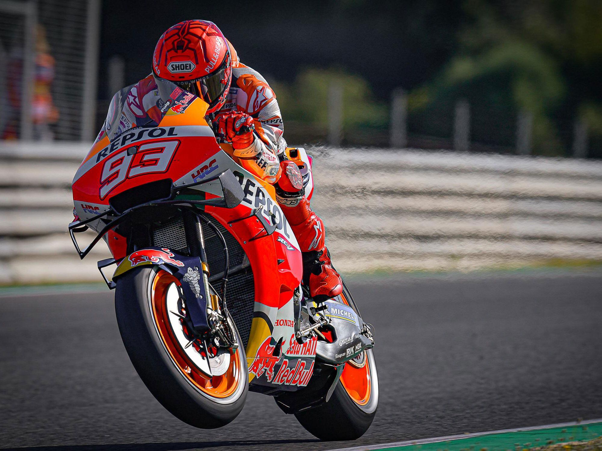 Marc Márquez had two big get-offs before race day.