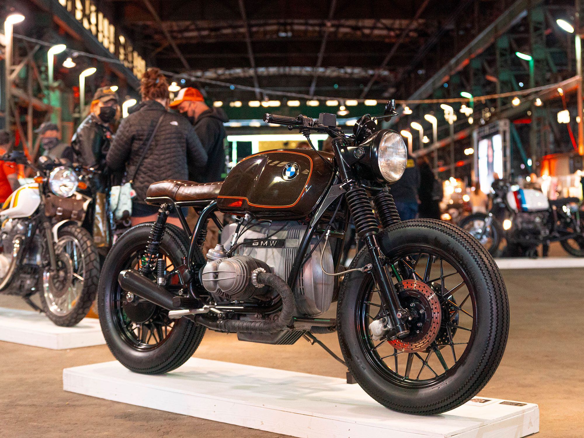 Leyla’s classic-style 1999 BMW R100 custom.
