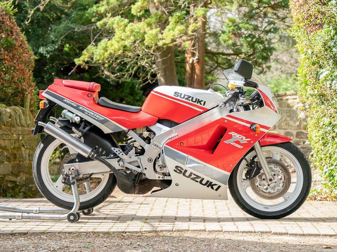 The two-stroke Suzuki RGV250R is hard to find, never mind one that is not hacked up. This 1990 VJ2 is in impressive shape.