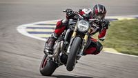 2023 ducati monster 1200 s high speed wheelie on track