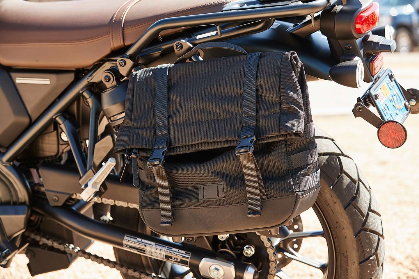 Accessory saddlebag available for the SCL500.
