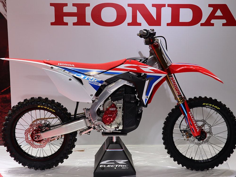 Honda has been racing its prototype electric motocrosser for a few years now. <i>Honda</i>