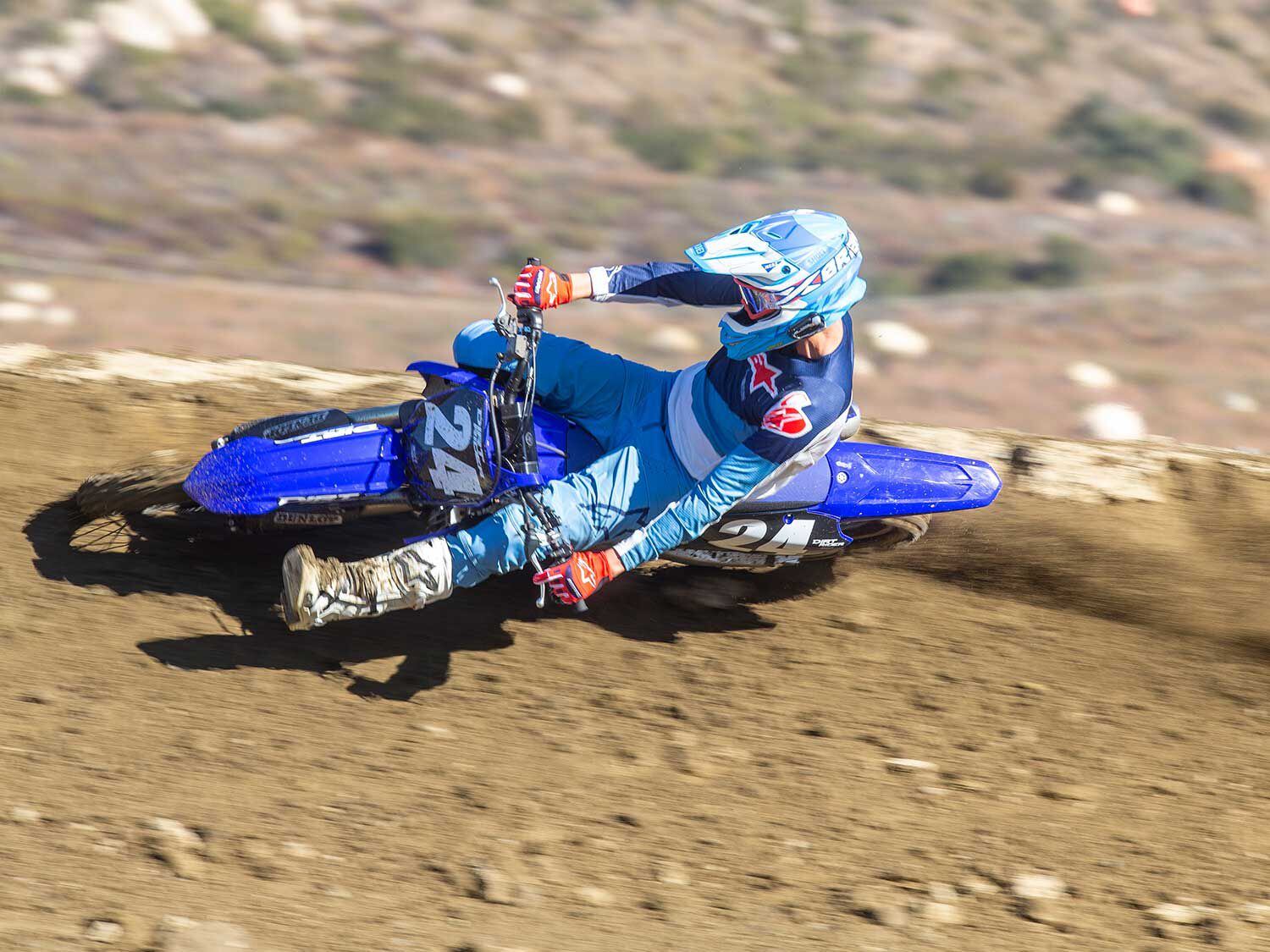 The Yamaha YZ250F wins <em>Dirt Rider</em>’s 2021 250 Four-Stroke Motocross Shootout with its well-rounded package in stock trim.
