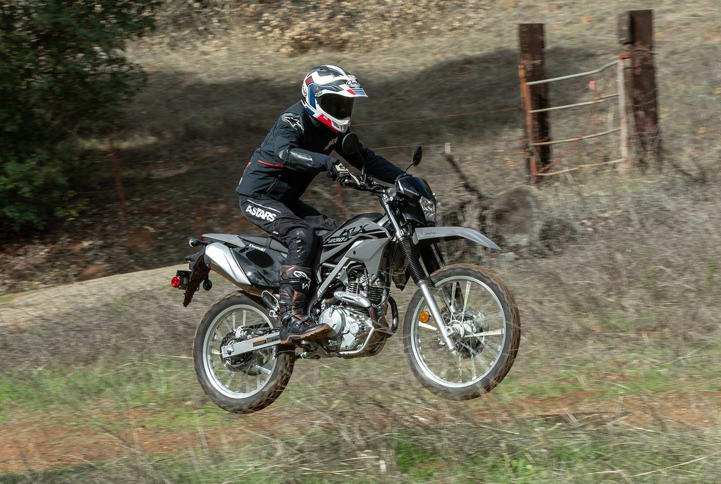 The passenger pegs tend to rub against the back of the rider’s boot.