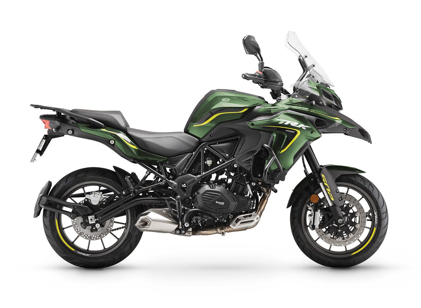 The streetwise 2024 TRK 502 swaps in street tires, changes up the colors, and skips the centerstand in favor of a lower MSRP.