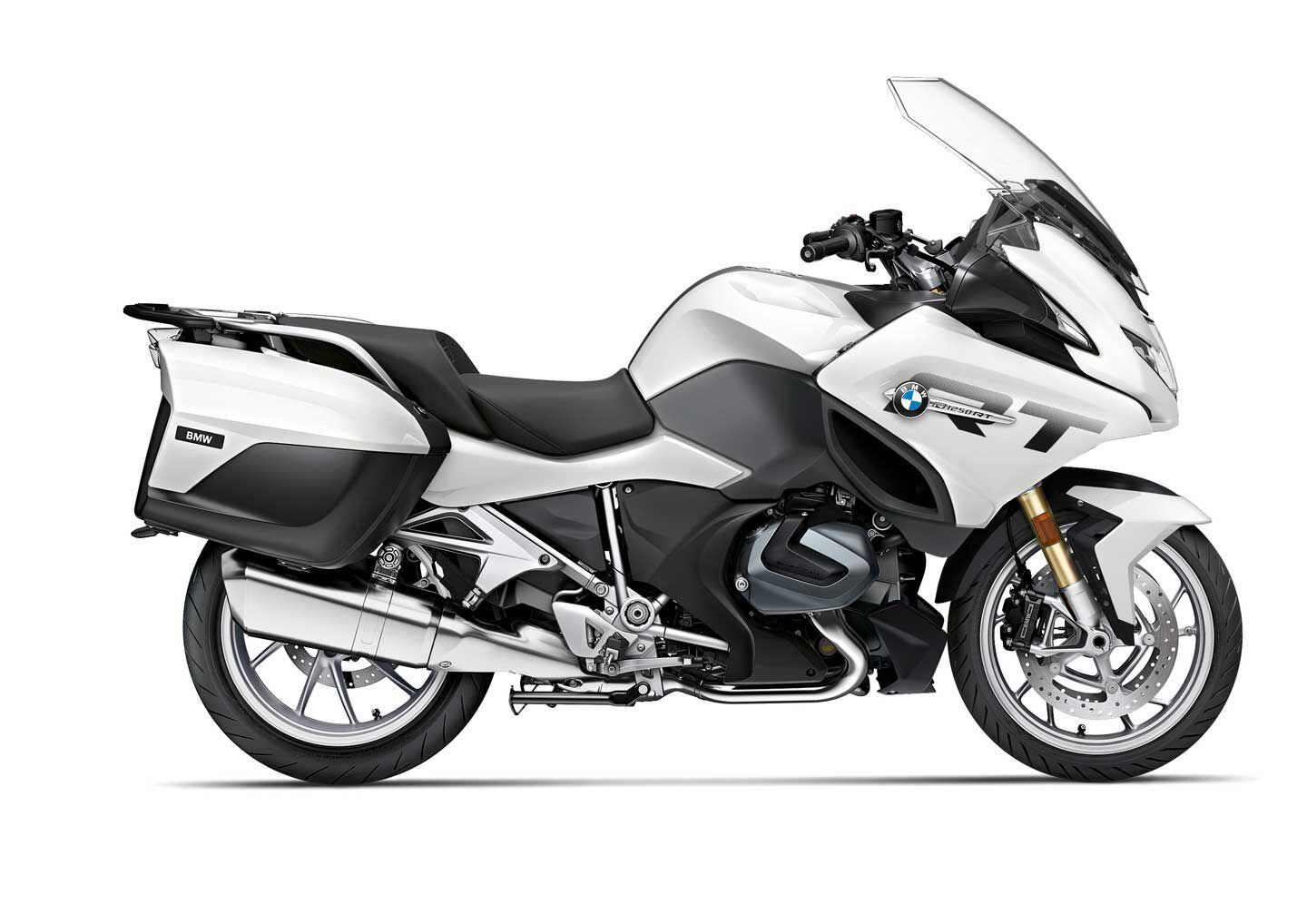 2024 BMW R 1250 RT in white.