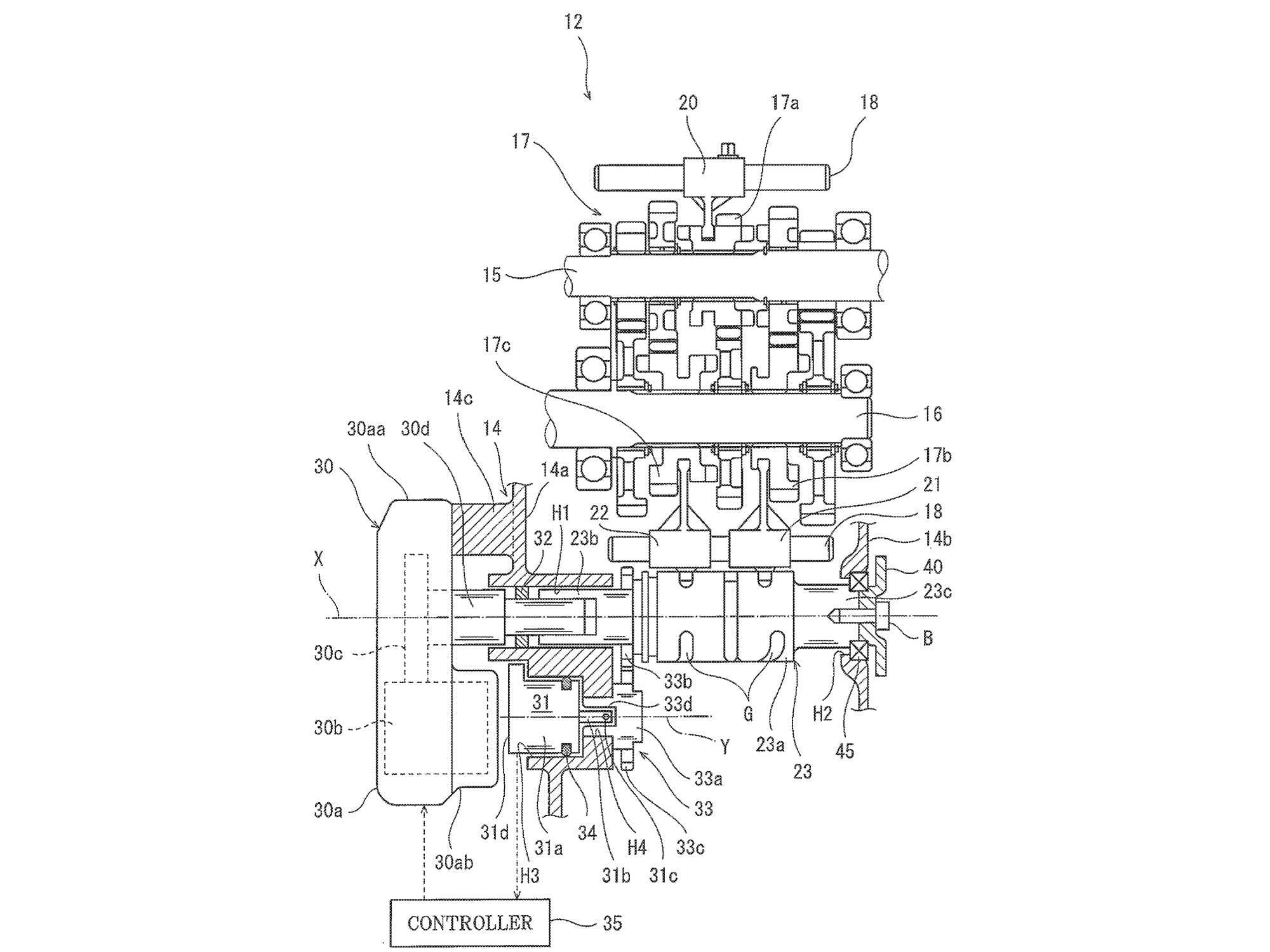 The electronic actuator would rotate the shift drum on a conventional transmission and could be adapted to a variety of different bikes.