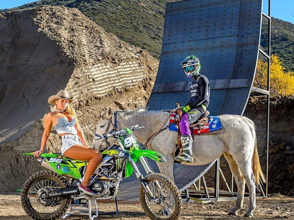 Watch Axell Hodges Hit A Moto Halfpipe In "Slayground 2" Cycle World