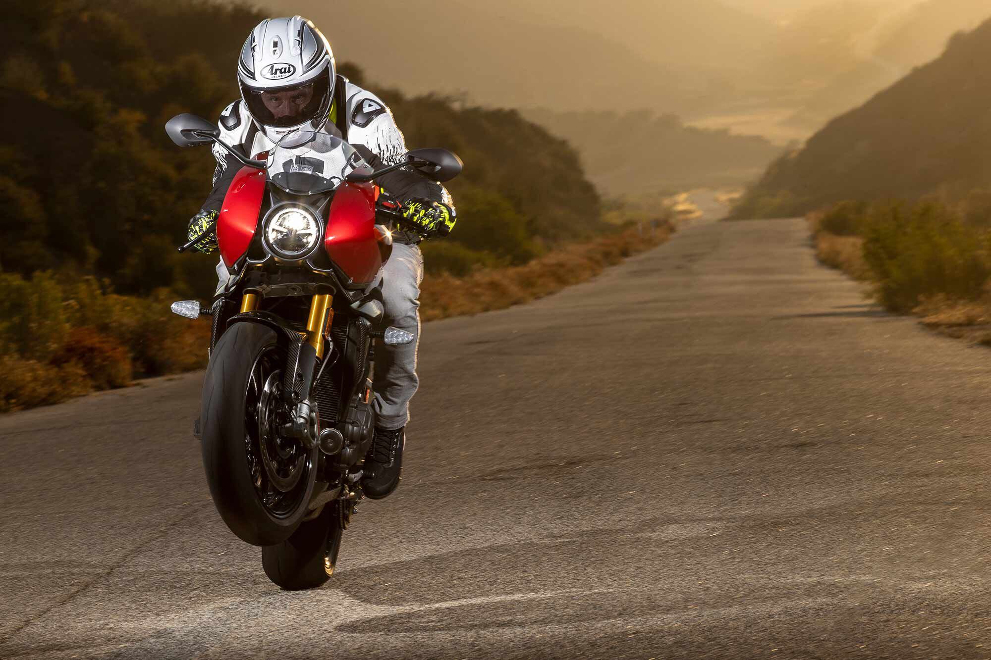 It may not be a full-on sportbike—but that’s the point. Triumph’s Speed Triple 1200 RR has superbike chops with more comfort and usability.