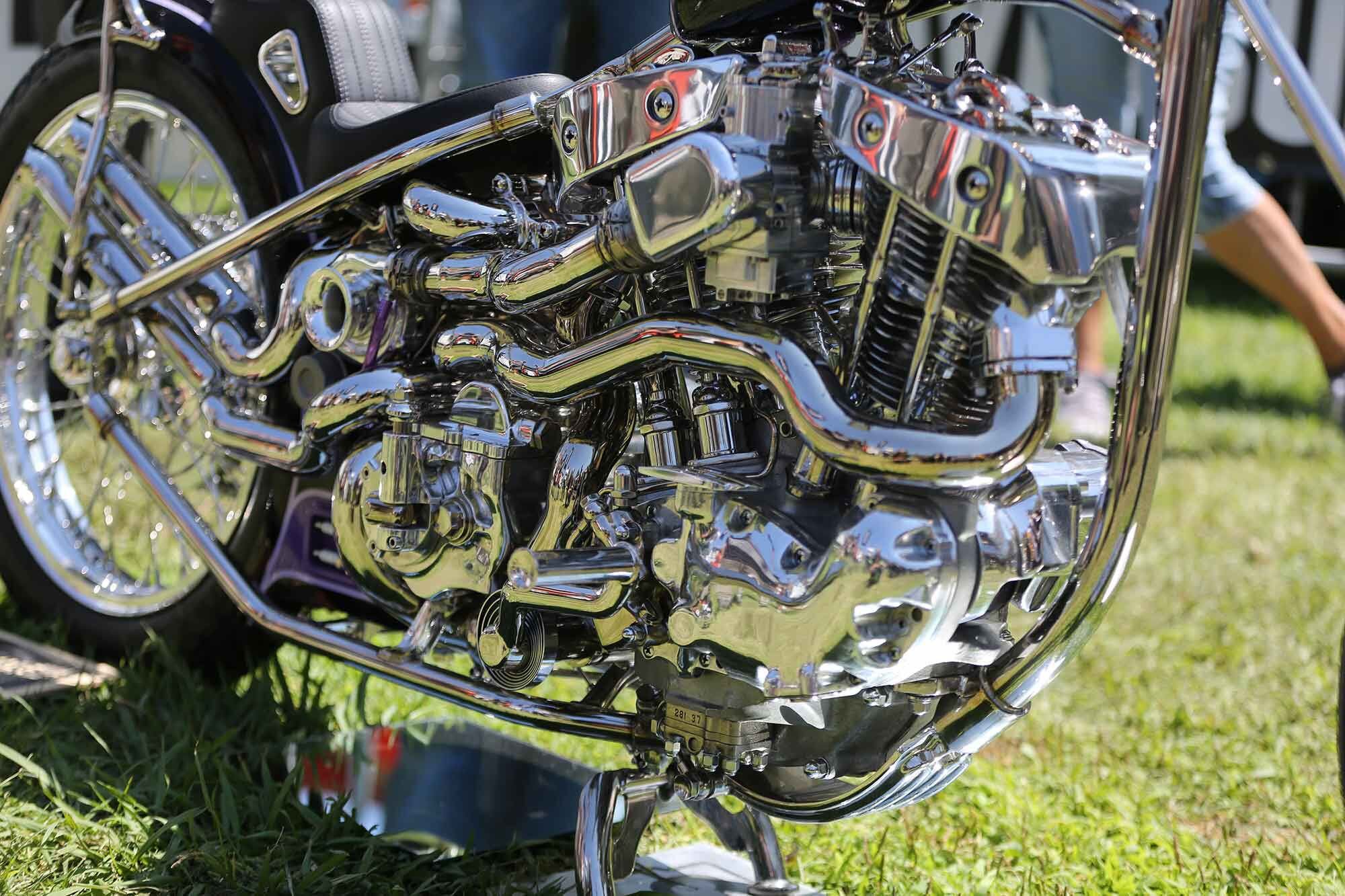 Newman designed and built this eight-valve twin-turbo ULH with exposed rockers and more trick components than we can list.