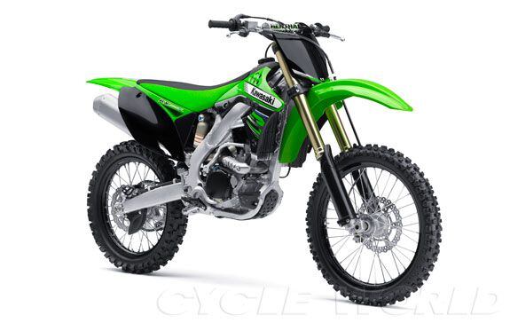 Kawasaki KX450F and KX250F Motocross Bikes Improved for 2012 