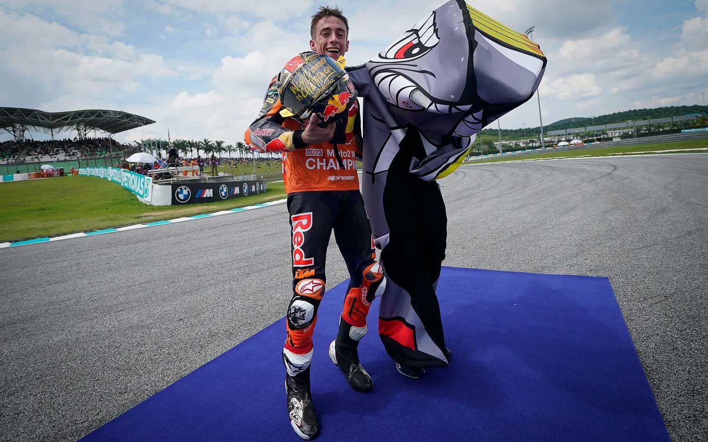 To no one’s surprise, KTM’s Pedro Acosta wrapped up the Moto2 title two rounds early. Next year he’ll join the MotoGP grid on a GasGas.