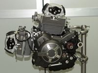 air-cooled SOHC L-twin