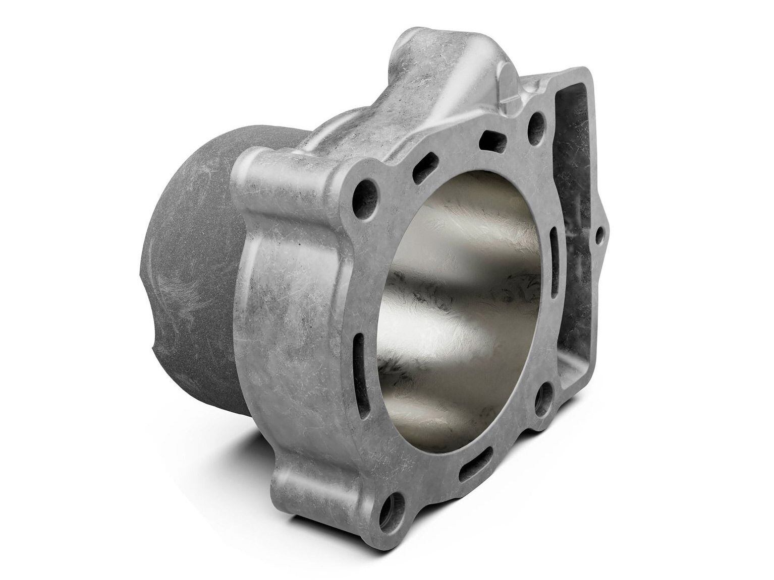 Modern cylinders are coated with hard plating to improve piston cooling.