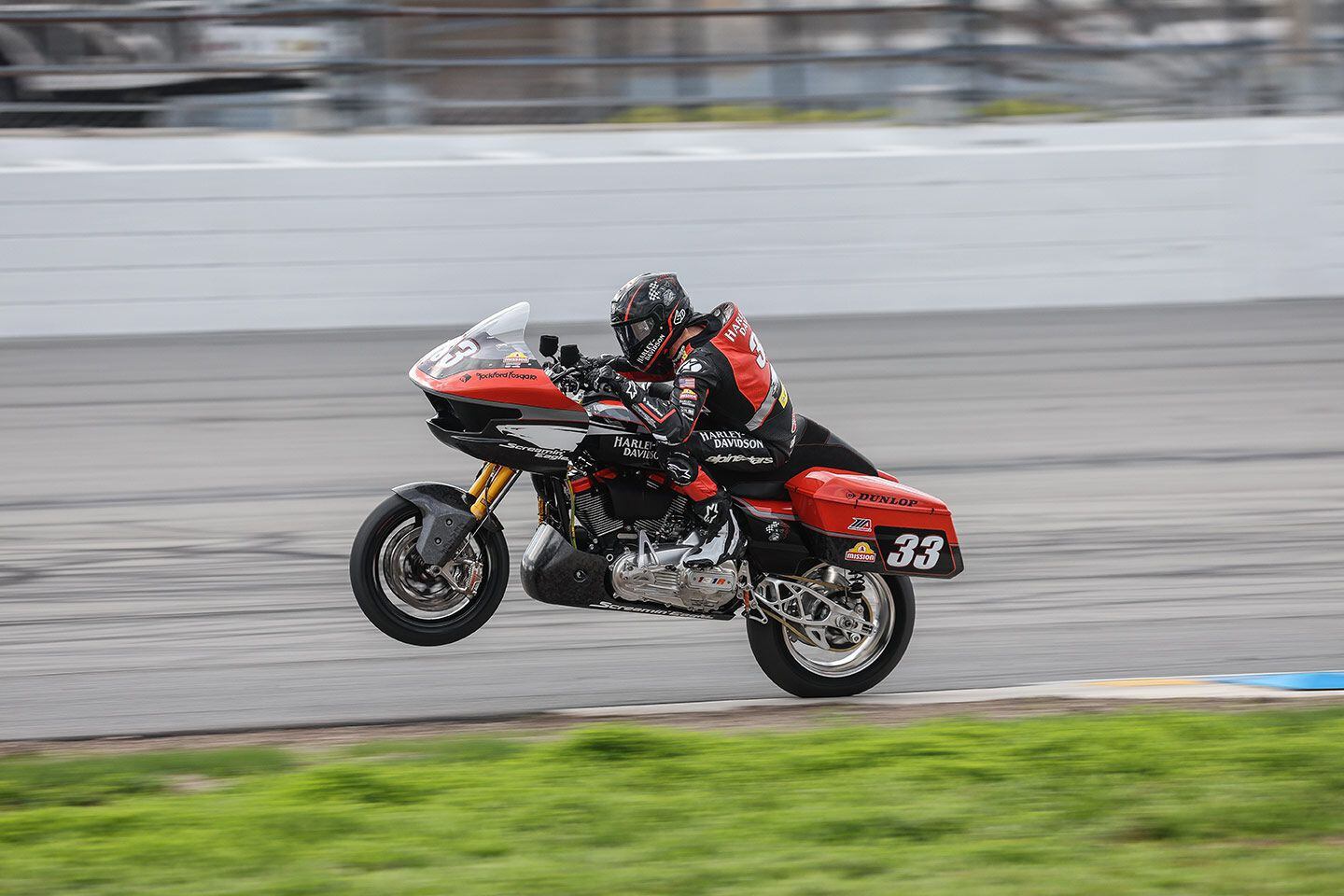 H-D’s Kyle Wyman took double wins in Daytona.