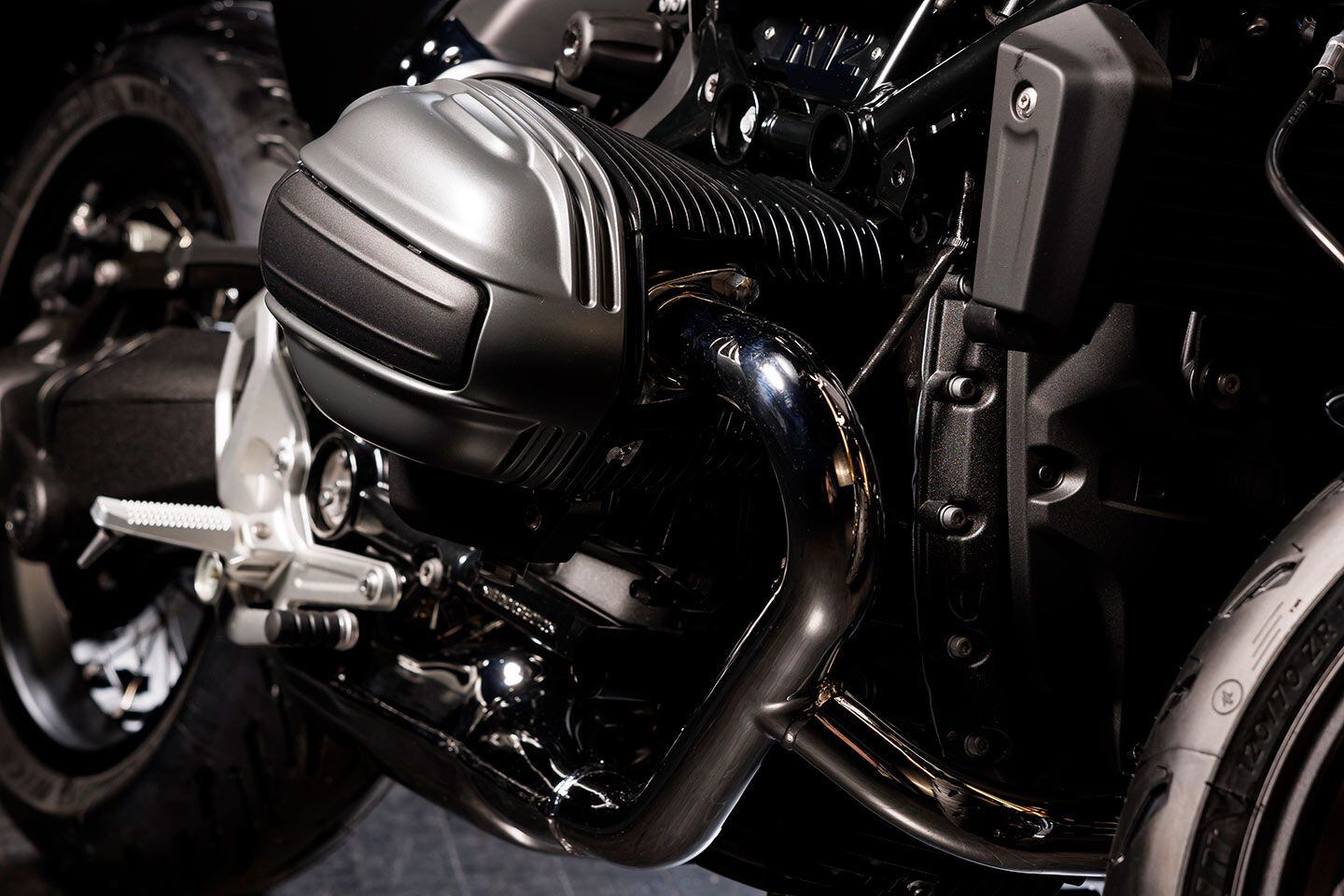 The air/oil-cooled boxer engine returns—we assume with the same 1,170cc displacement. There are new mods to the intake and exhaust.