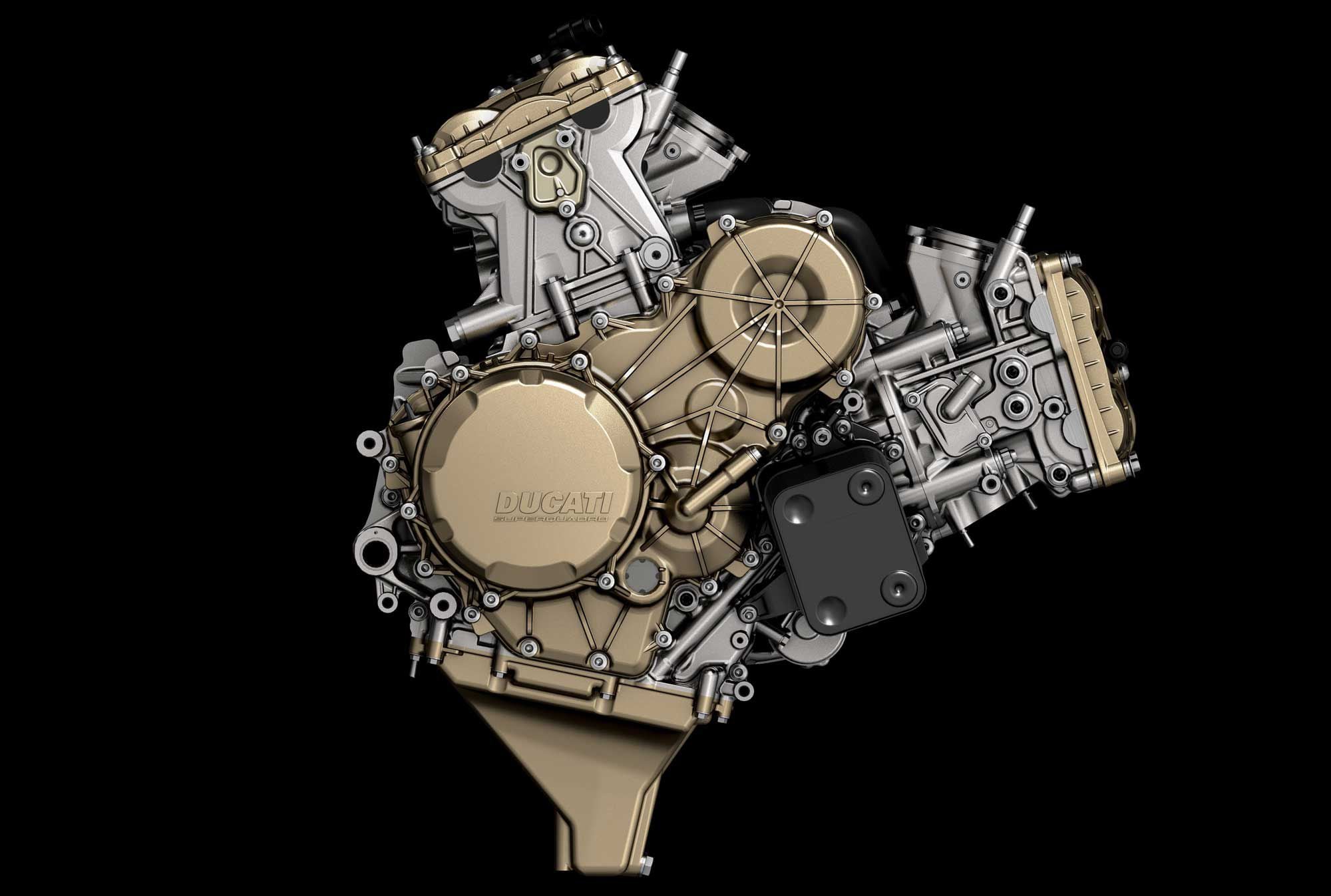 The 1,285cc 90-degree V-twin powering the 1299 Panigale.