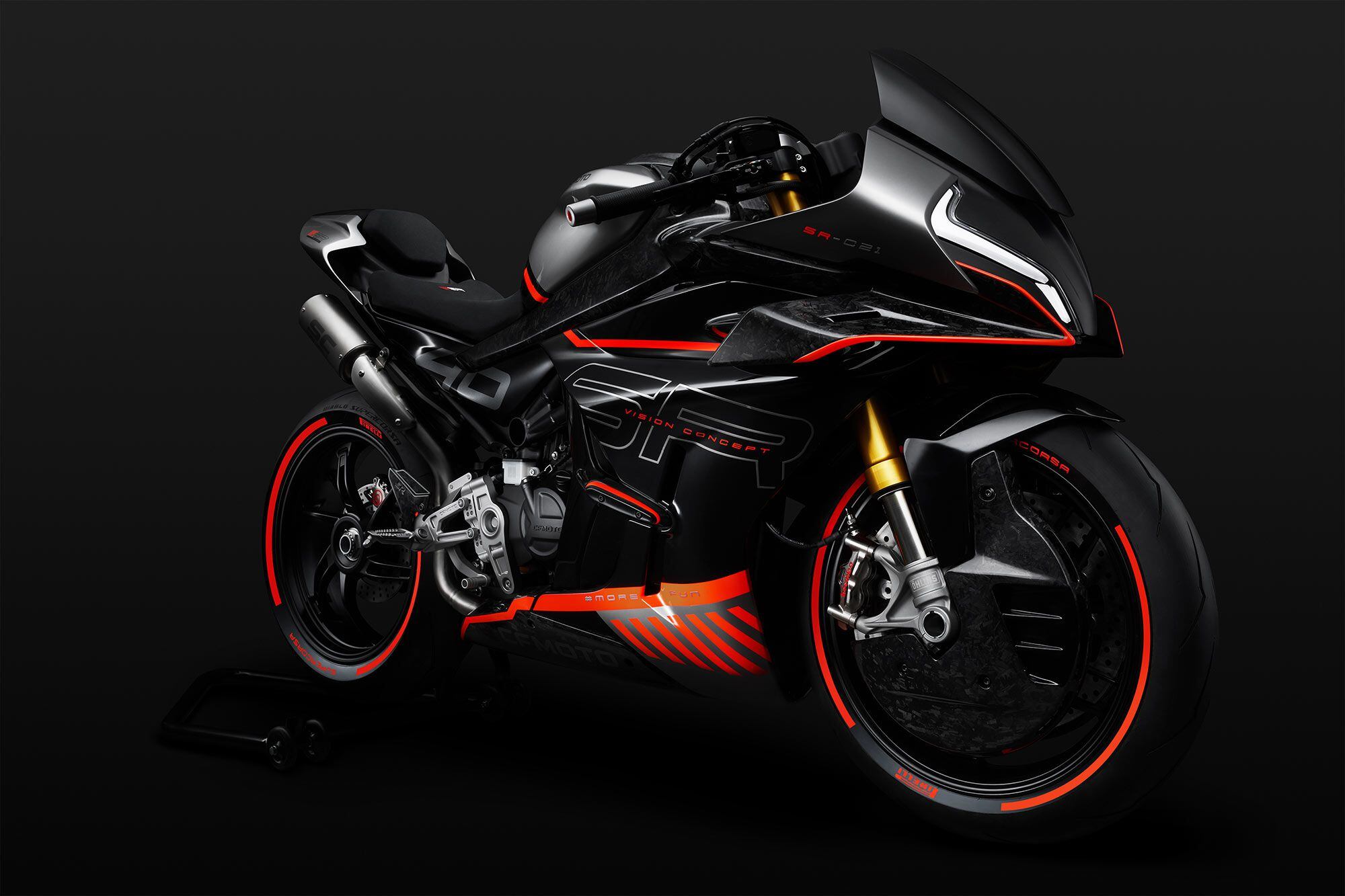 CFMoto’s SR SR-C21 concept has been shown in China and looks very much like a production-ready bike.