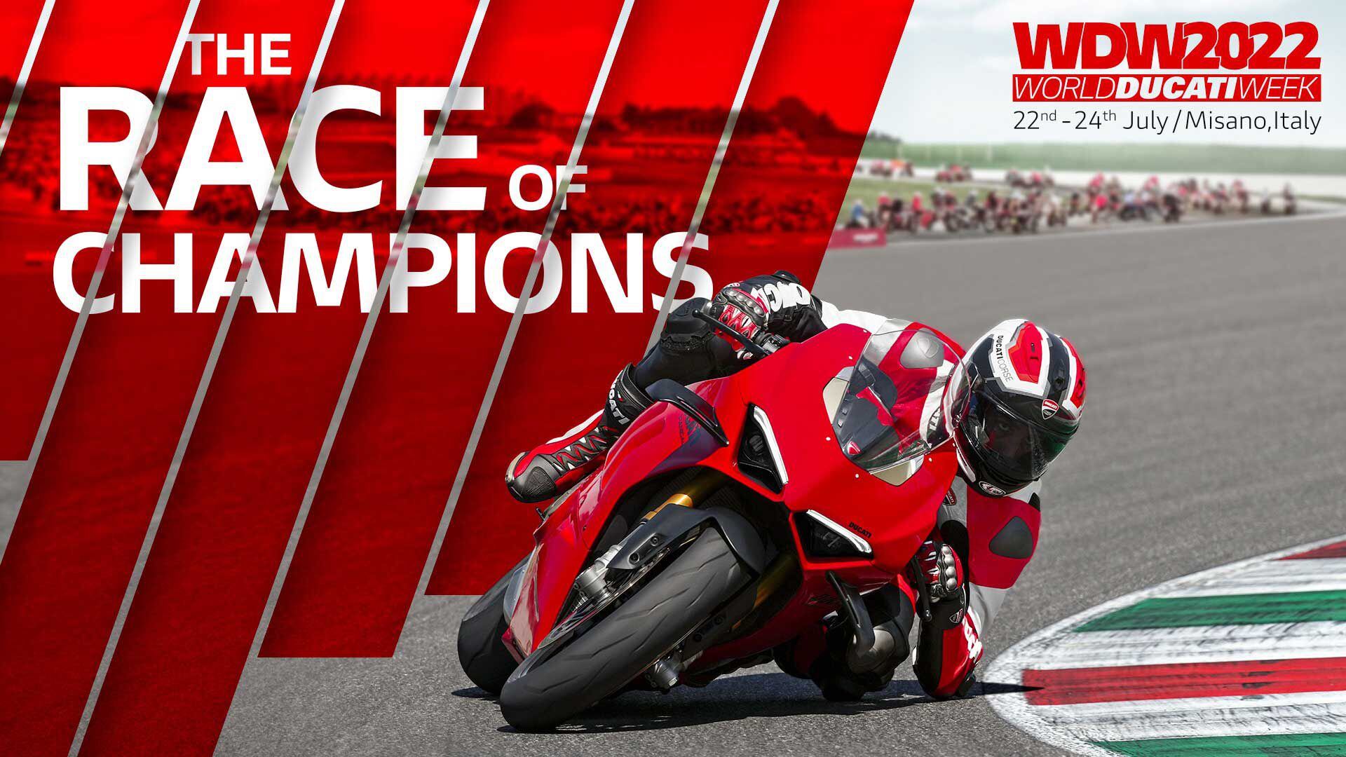 WDW2022 is set, and so is the 21-rider lineup for the Race of Champions, which includes MotoGP’s Pecco Bagnaia and MotoAmerica’s Danilo Petrucci.