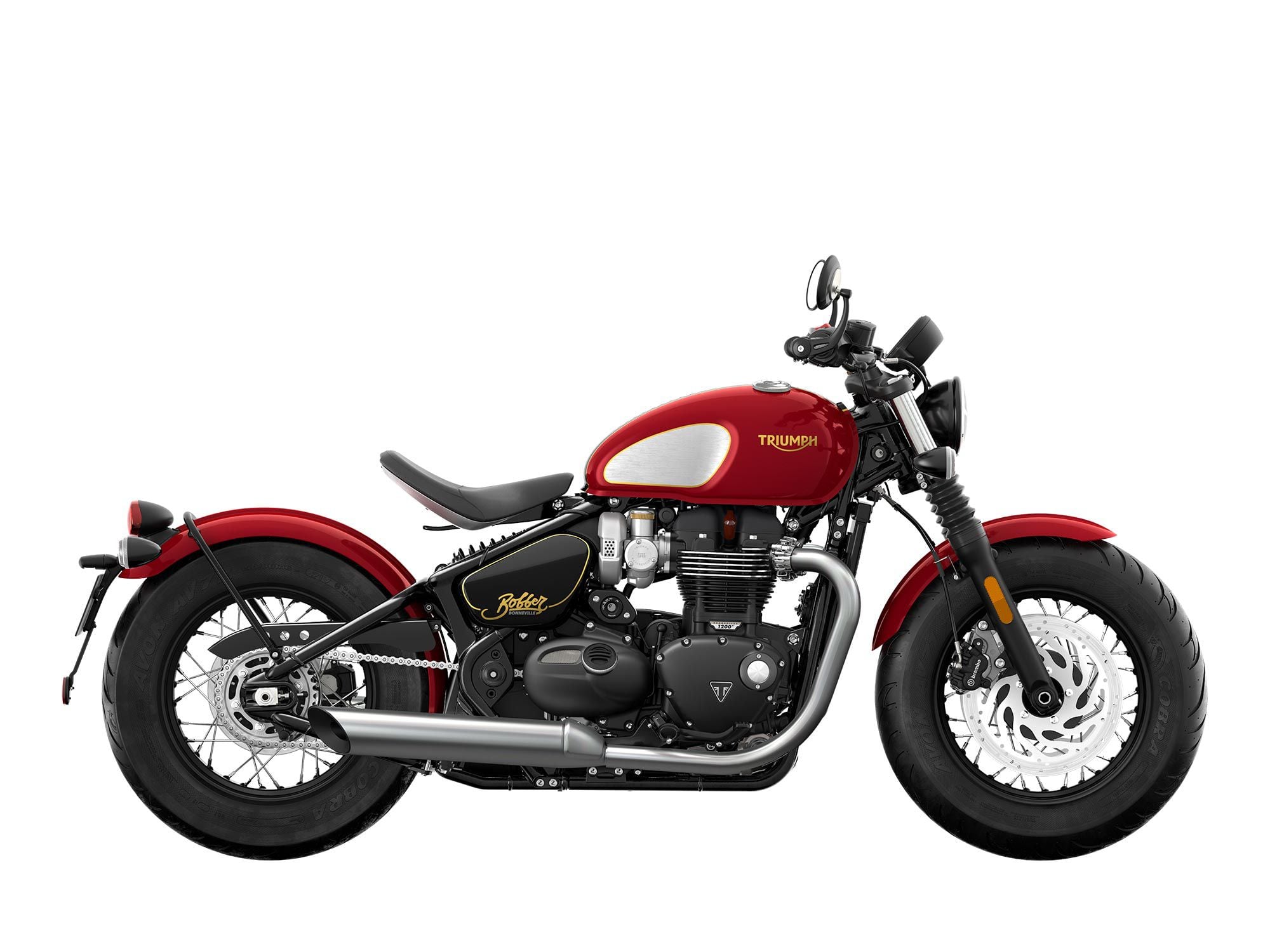 The new Triumph Bobber Gold Line, available only for 2022, starts at $14,200.