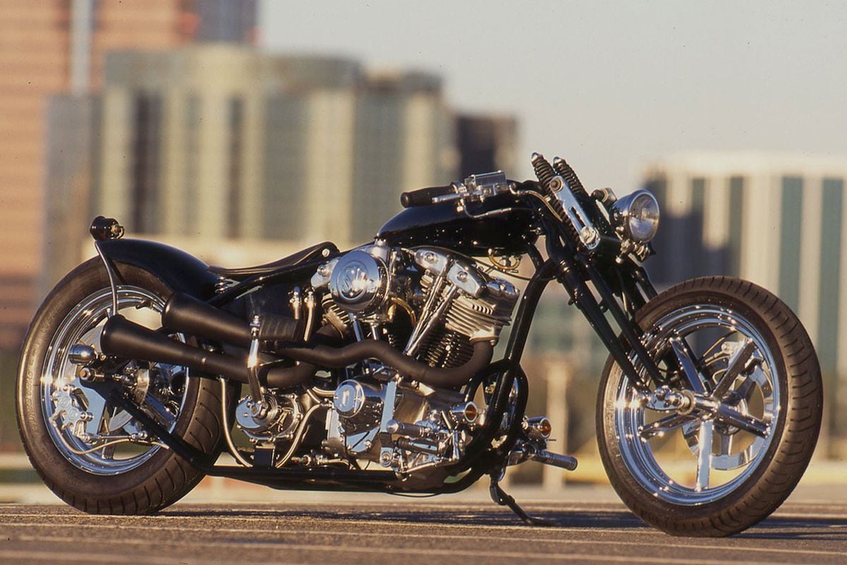 Two West Coast Choppers Custom Harley-Davidsons