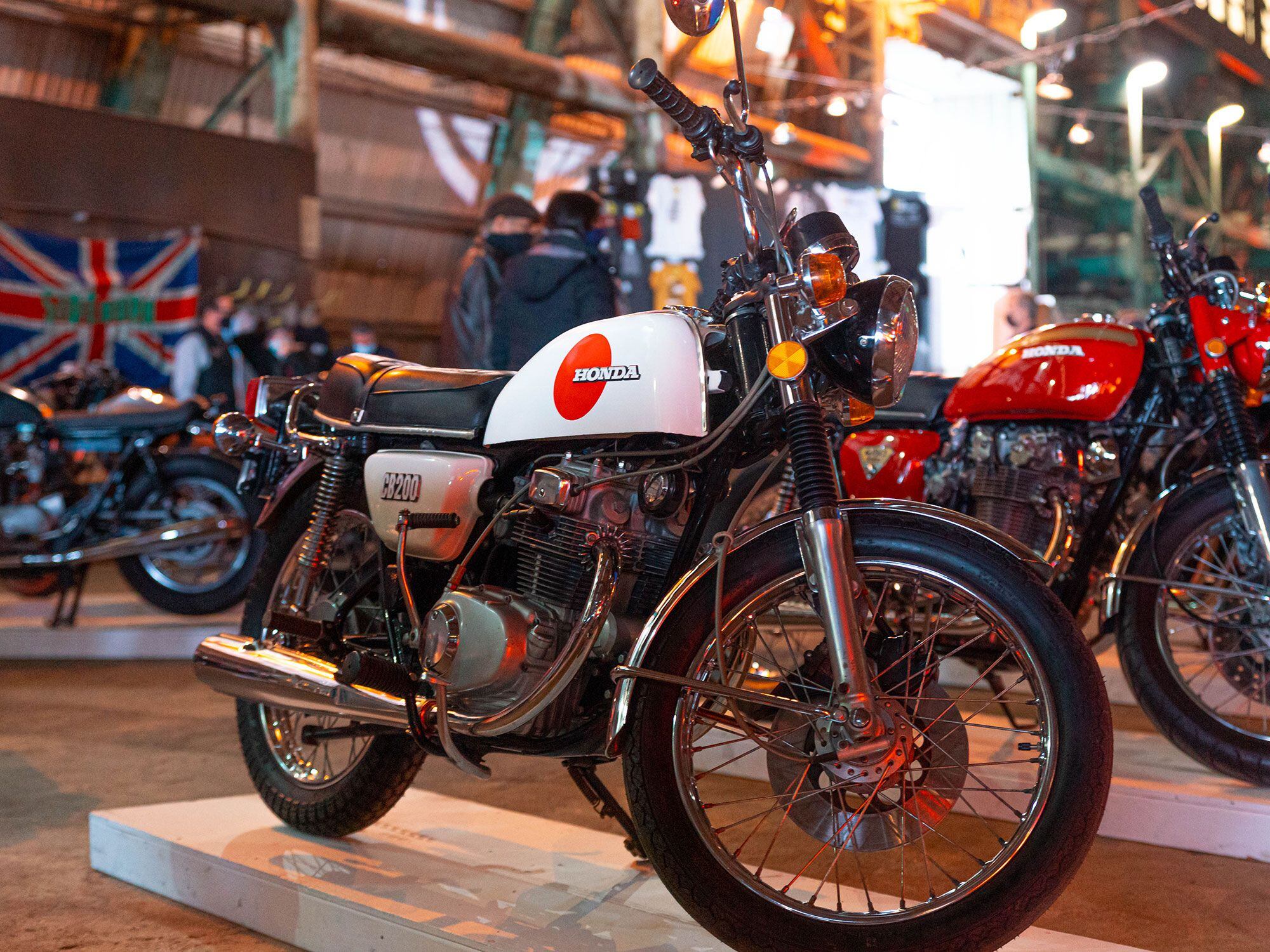 Classic Hondas like this CB200 will always strum the heartstrings, like Cameron’s 1975 model seen here.