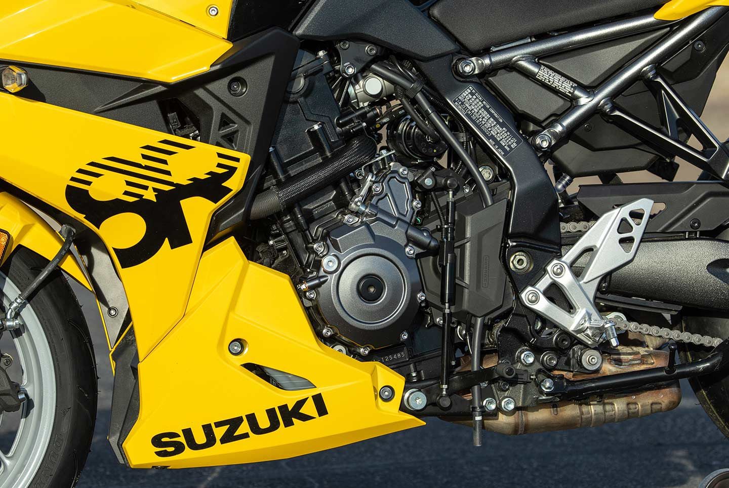 One of the advantages of a parallel twin is that it’s an easy engine to package into a variety of motorcycles.