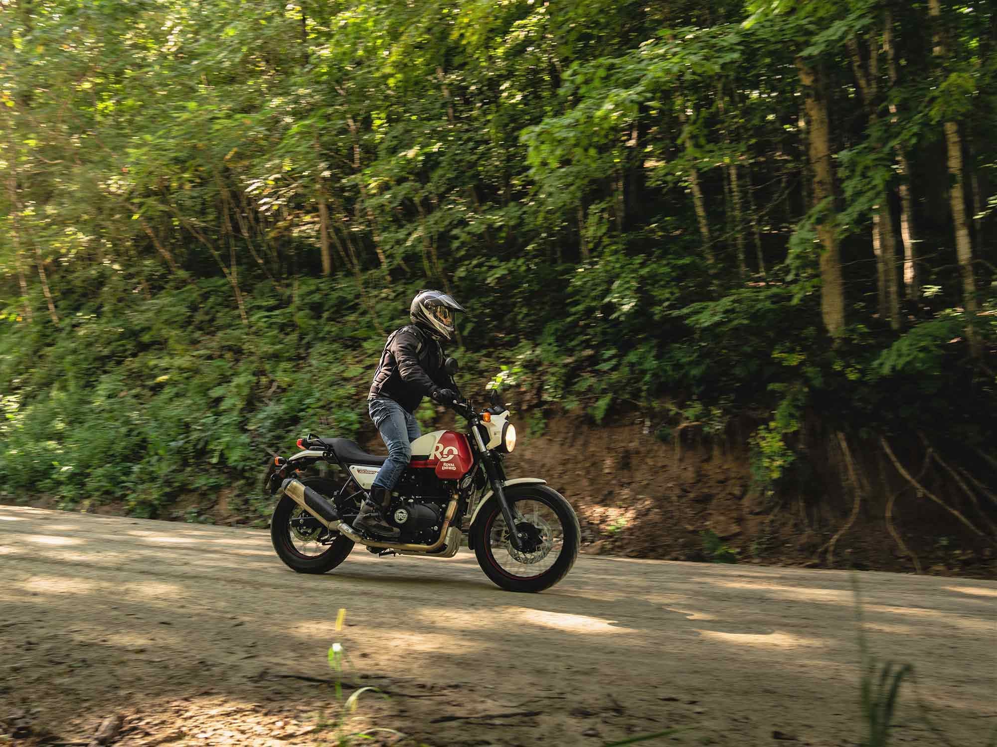 The Scram’s low-end grunt and easy-to-use engine were a great match for the gravel roads we encountered in the Driftless.