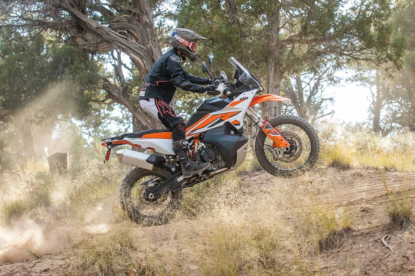 Even at altitude in the Colorado Rockies, the LC8c has enough power to lift the wheel over obstacles.