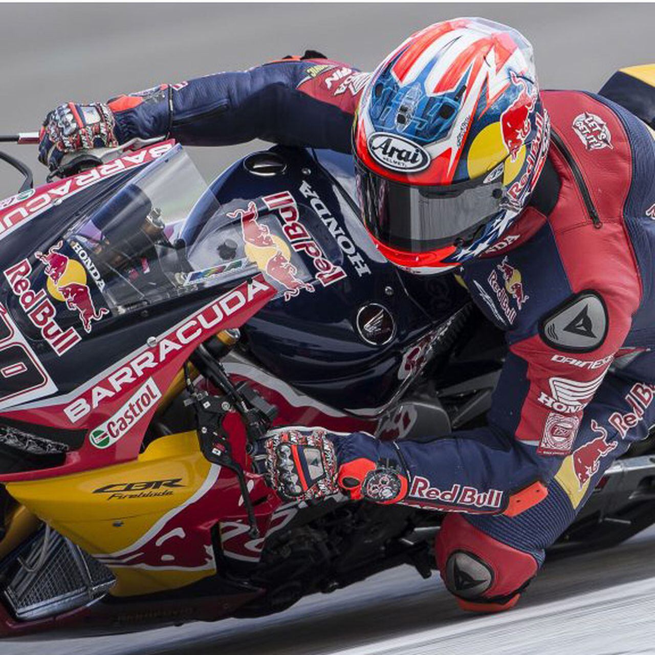 NICKY HAYDEN  MOTO-GP ARAI HELMET 1/5 DUCATI TIM 2012 