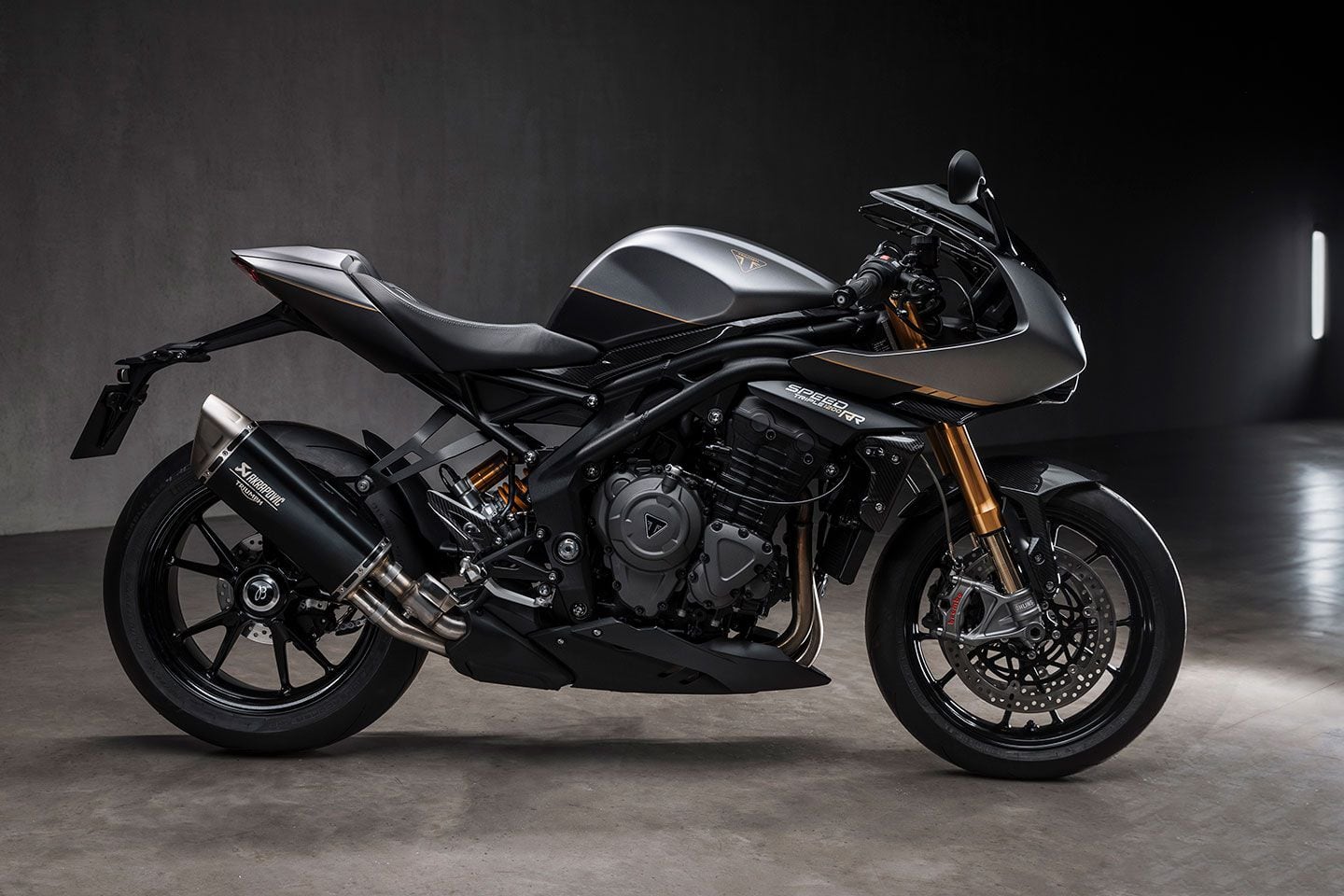 Triumph’s 2025 Speed Triple 1200 RR Breitling Limited Edition has multiple exclusive features from the paint to special parts.