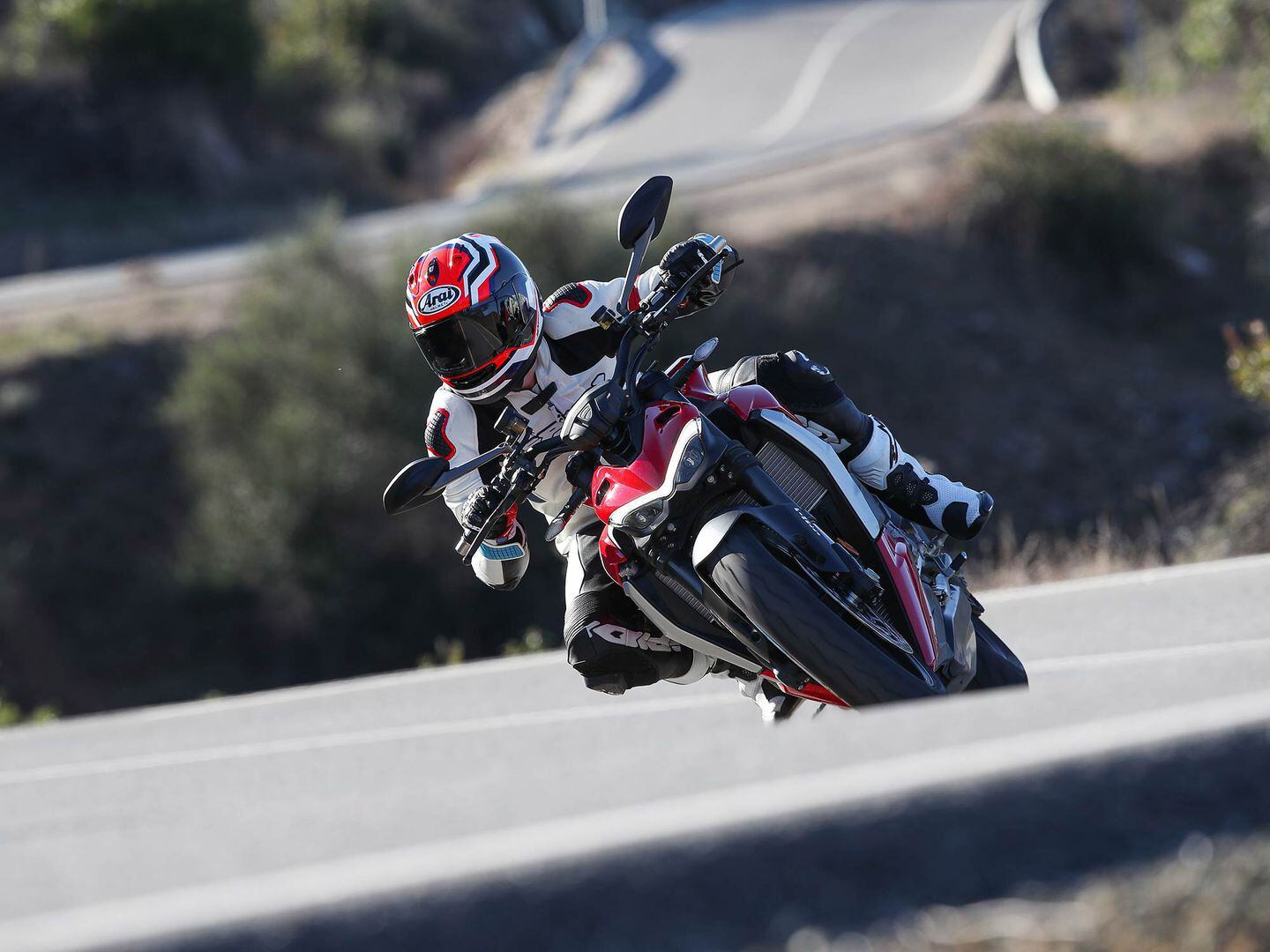 The Streetfighter V2 has the subtle touch of a gentle giant at low rpm and a rough-and-tumble personality when ridden with aggression.