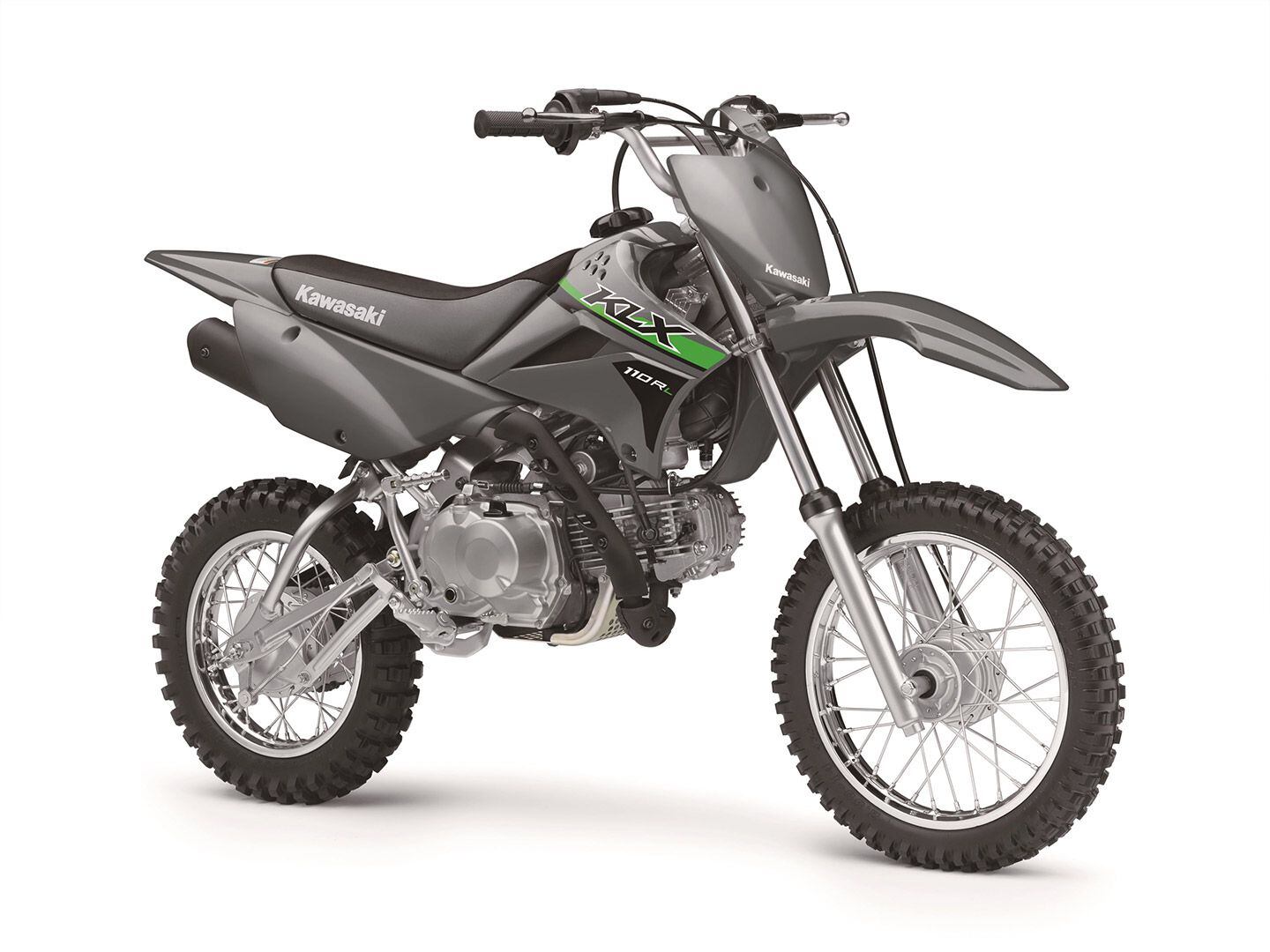 The 2024 Kawasaki KLX140R L in Battle Gray ($3,049).