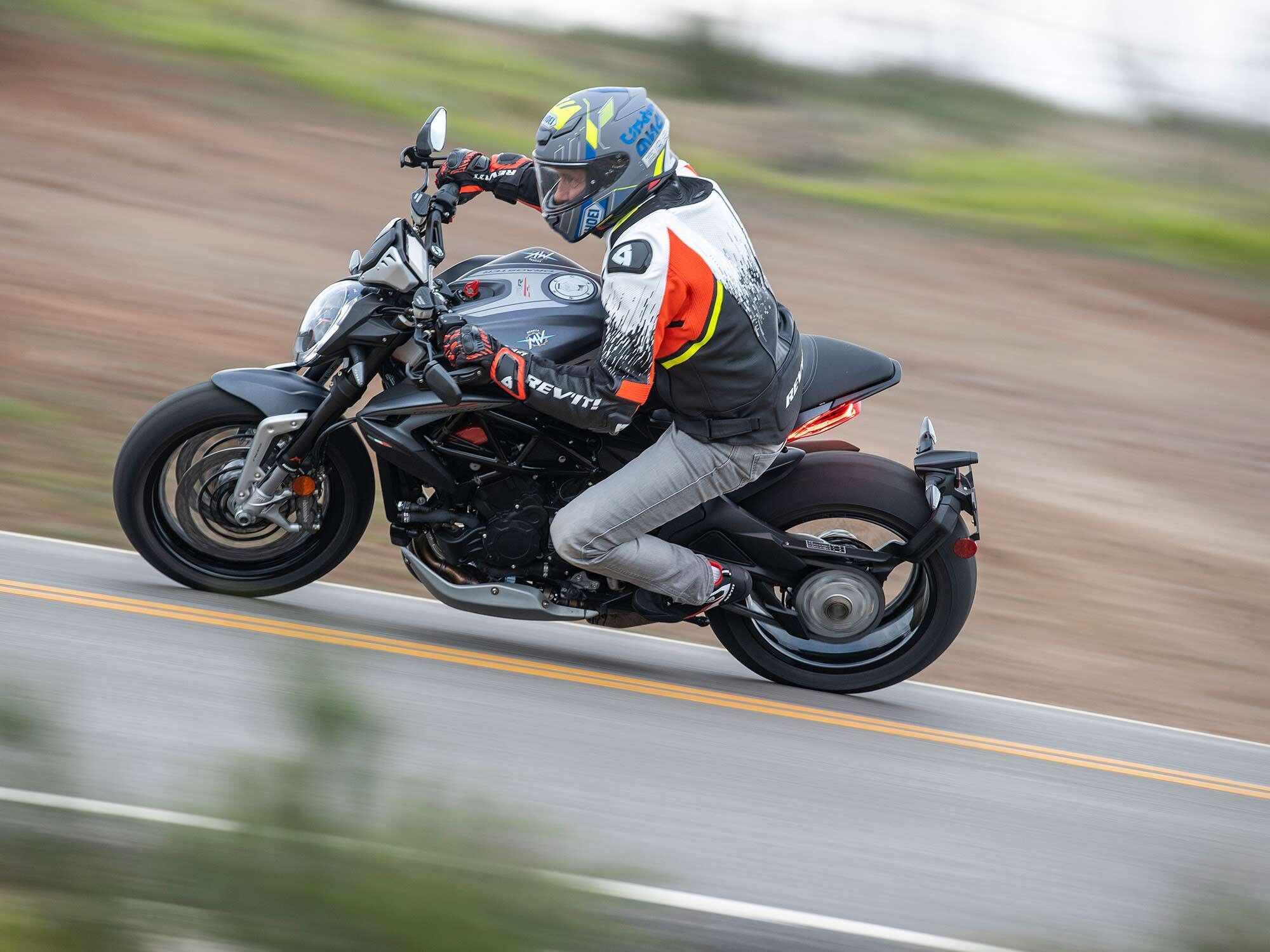 A wide and flat handlebar can feel awkward, especially while lane-splitting on California’s congested freeways.