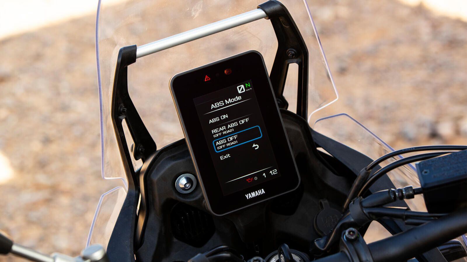 Three-mode ABS can also be configured from the dash to suit rider preferences or switched off altogether.