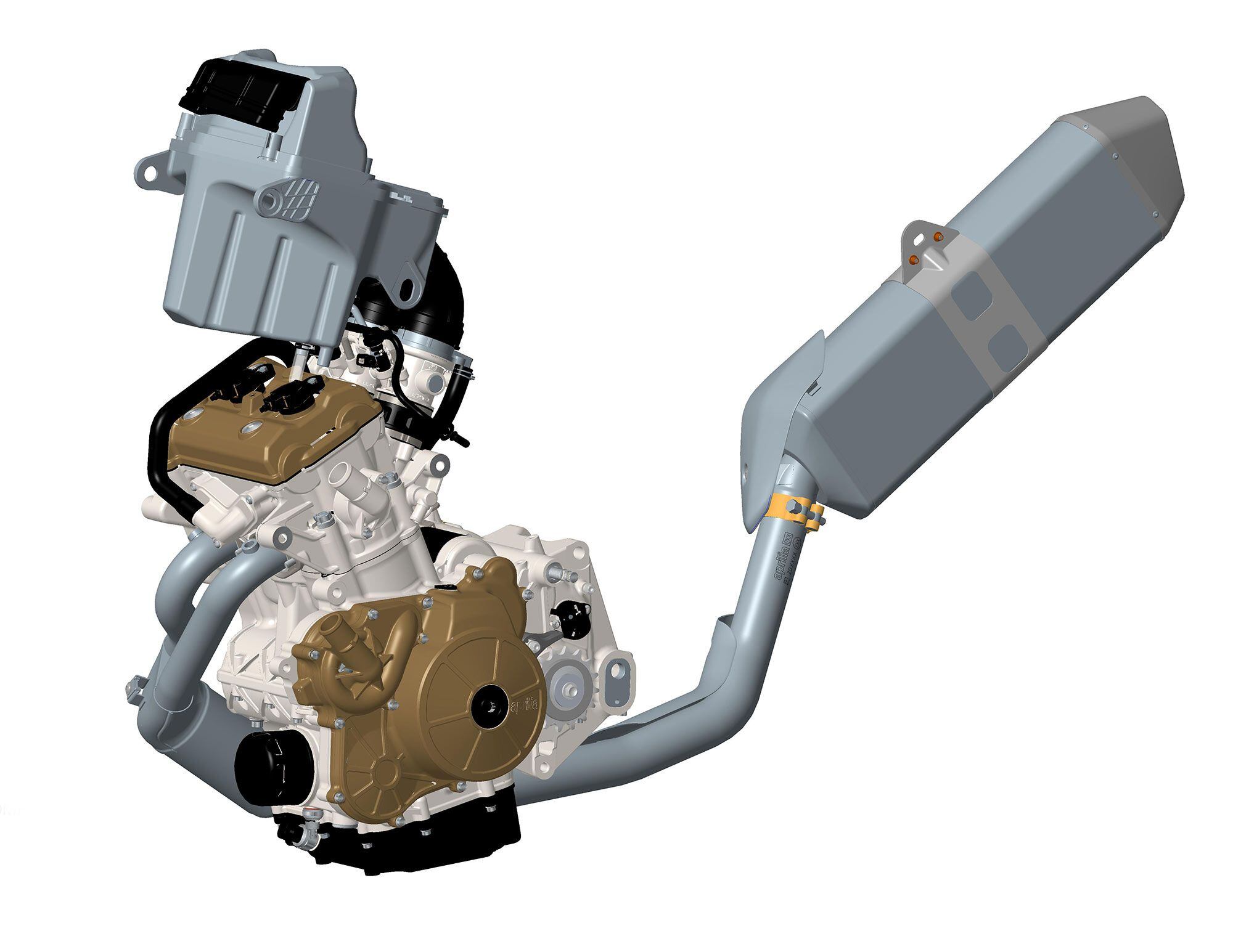 Longer intake funnels from the overhead airbox give the Tuareg more torque.