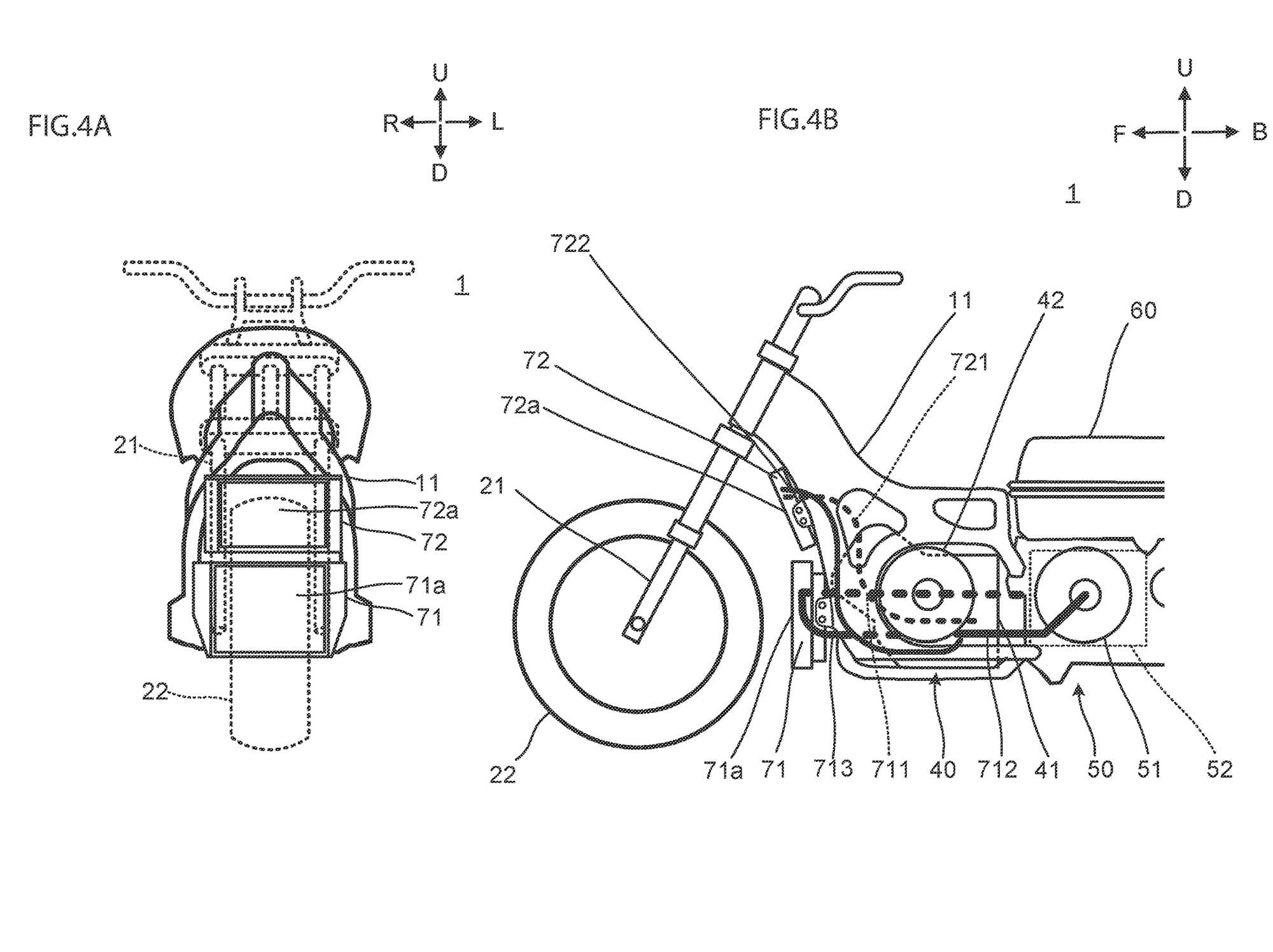 Another big hybrid scooter, but also with a different cooling system utilizing two radiators instead.