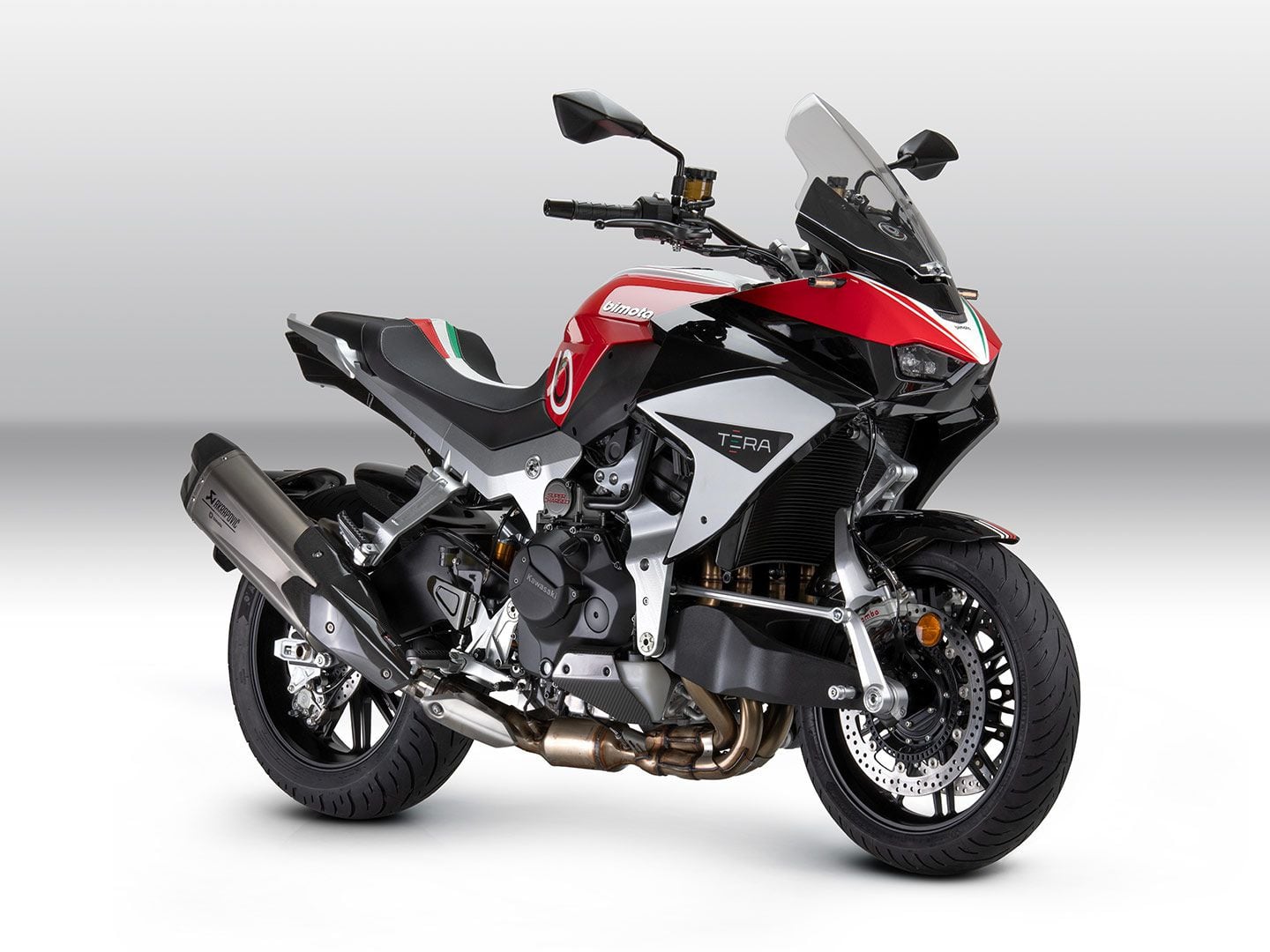 Pipe-side view of the Bimota Tera.